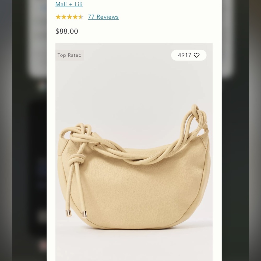 Mali and lili convertible bag sand
